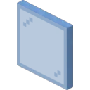 Light Blue Stained Glass Pane