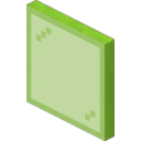 Lime Stained Glass Pane